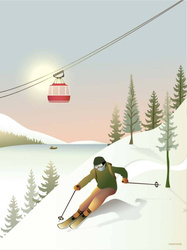 Plakat  OFFPISTE SKIING ViSSEVASSE
