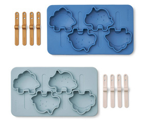 Foremki do lodów wielokrotnego użytku dino riverside Liewood