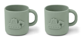 Kubek silikonowy z motywem 3D 2 szt Liewood