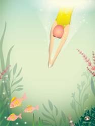 Plakat Swim like a fish 50x70 ViSSEVASSE