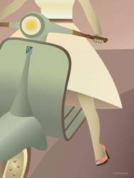 Plakat Vespa 50x70 ViSSEVASSE