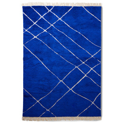 Dywan wełniany kobaltowy 200x300  HK living