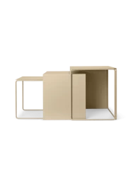 Zestaw stolików Cluster kaszmirowy ferm LIVING