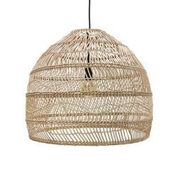 Lampa wisząca wiklinowa w kolorze naturalnym rozmiar M HK Living