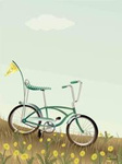 Plakat Bike with a flag 15x20 ViSSEVASSE