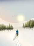 Plakat  CROSS-COUNTRY SKIING ViSSEVASSE