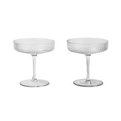 Kieliszki do szampana RIPPLE ferm LIVING