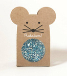 Piłka mini kauczukowa 4 cm Glitter blue Ratatam