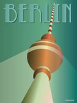Plakat Berlin Tv-tower 30x40 ViSSEVASSE