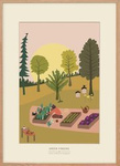 Plakat Green Fingers w dębowej ramie ViSSEVASSE Limited Edition
