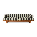 Sofa outdoor, drewno tekowe, stracciatella Hk living