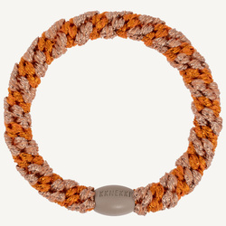 Gumka do włosów Orange Rosewood Glitter Stripe Kknekki