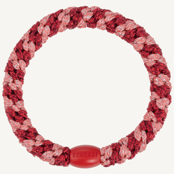 Gumka do włosów Coral Bordeaux Glitter Stripe Kknekki