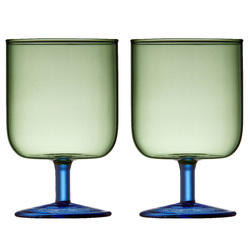 Kieliszki do wina Torino 300 ml 2 sztuki zielono/niebieskie  Lyngby Glas